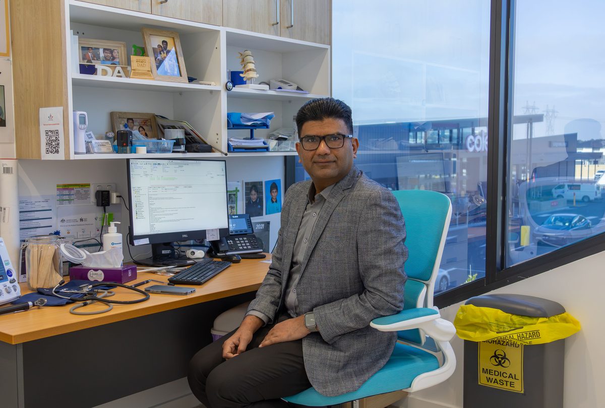 Doctor in a consulting room